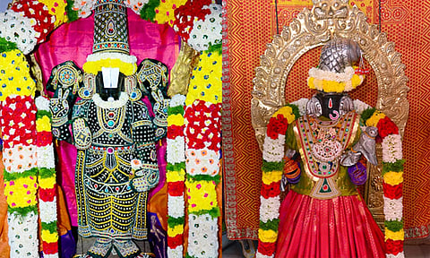 சிறப்பு அலங்காரத்தில் சுவாமிகள்.