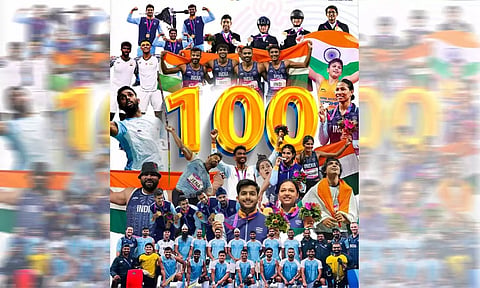 ஆசிய விளையாட்டு போட்டியில் இந்தியா 100 பதக்கங்கள் குவித்து வரலாற்று சாதனை - கபடியில் தங்கம் வென்று அசத்தல்