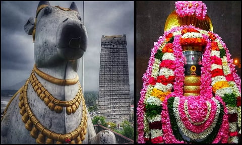 நந்தியின் முன் எழுந்தருளும் அண்ணாமலையார்