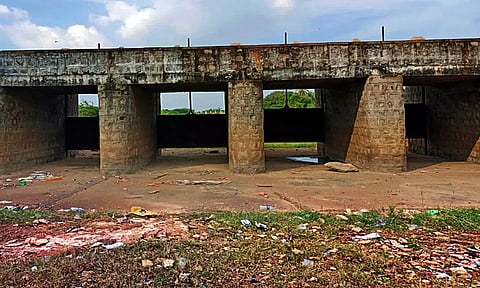 வறண்டு கிடக்கும் சடையனேரி குளம்.