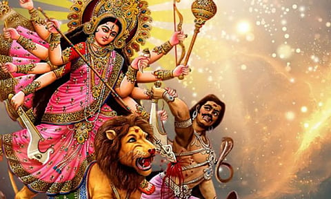 அசுரனை வதம் செய்த மகிஷாசுர மர்த்தினி