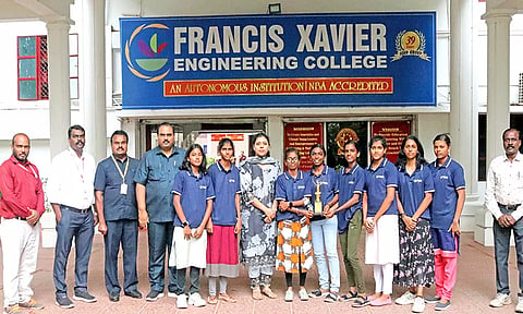 மண்டல அளவிலான தடகள போட்டி-நெல்லை எப்.எக்ஸ். என்ஜினீயரிங் கல்லூரி மாணவிகள் 'சாம்பியன்'