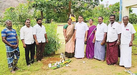 சிவகிரி அருகே திட்டப்பணிக்கான பூமி பூஜை