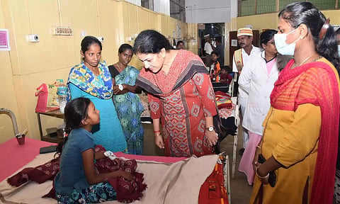 ஸ்ரீபெரும்புதூர் அரசு ஆஸ்பத்திரியில் கலெக்டர் ஆய்வு
