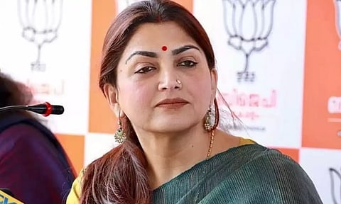 சர்ச்சை பதிவு எதிரொலி- குஷ்பு வீட்டிற்கு போலீஸ் பாதுகாப்பு