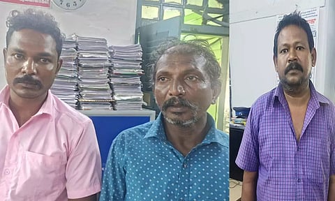 டீக்கடையில் புகையிலைப் பொருட்கள் விற்ற 3 பேர் கைது