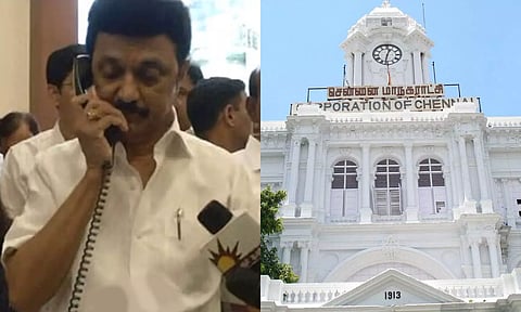 சென்னை மாநகராட்சி அவசர கட்டுப்பாட்டு மையத்தில் முதலமைச்சர் மு.க.ஸ்டாலின் ஆய்வு