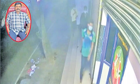கண்காணிப்பு கேமராவில் பதிவான கொலையாளிகளின் உருவம் - (உள்படம்) கொலை செய்யப்பட்ட பிரபு