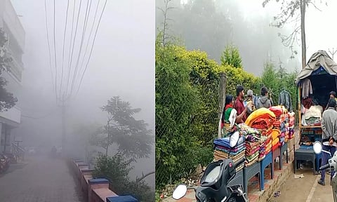 ஏற்காட்டில் பனிமூட்டம்- கடும் குளிர்