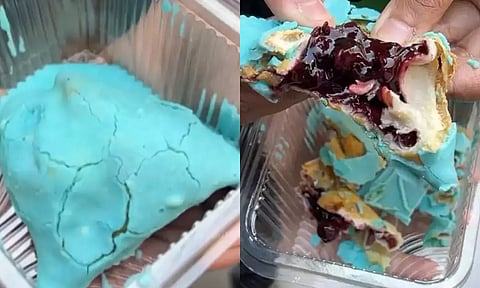 வைரலான "புளூபெர்ரி சமோசா"... குவியும் லைக்குகள்