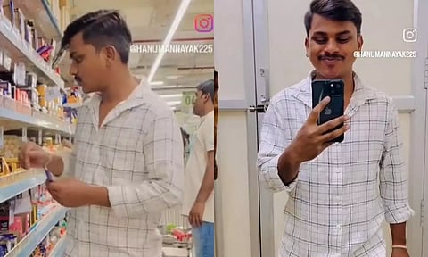 மாட்டிக் கொள்ளாமல் திருடுவது எப்படி? சாக்லேட் திருடி வீடியோ வெளியிட்ட வாலிபர் கைது