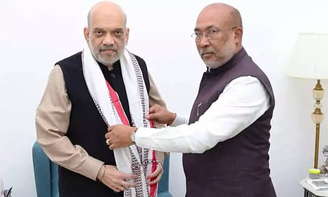 விரைவில் மிகமுக்கிய முடிவுகள் - அமித் ஷாவை சந்தித்த மணிப்பூர் முதல்வர் உறுதி