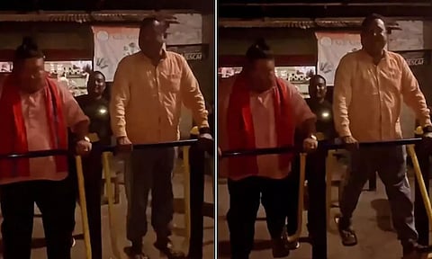 பா.ஜனதா மந்திரியின் நகைச்சுவையான ஜிம் வீடியோ