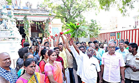 கள்ளழகர் கோவில் சித்திரை திருவிழா கொட்டகை முகூர்த்த நிகழ்ச்சி