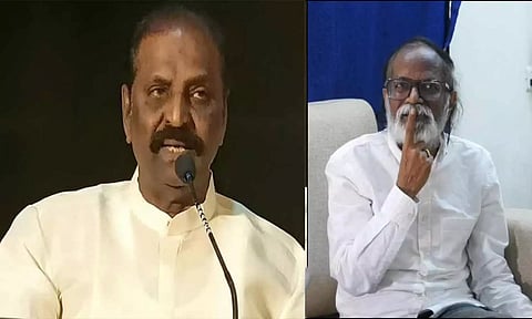 'இசை - மொழி' எது பெரிது? - இளையராஜாவை சீண்டிய வைரமுத்து- கொதித்தெழுந்த கங்கை அமரன்