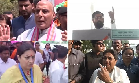5 ஆம் கட்ட தேர்தல் வாக்குப்பதிவு - இதுவரை வாக்களித்த முக்கிய தலைவர்கள்