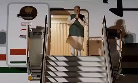 ஜி7 மாநாட்டில் கலந்து கொள்ள இத்தாலி சென்றடைந்தார் பிரதமர் மோடி