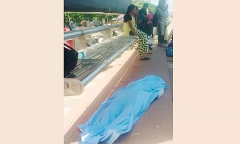 சோழிங்கநல்லூர் சிக்னல் அருகே மாநகர பஸ்சில் வாலிபர் மரணம்