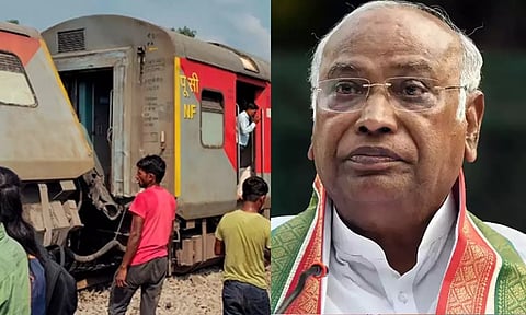 உ.பி ரெயில் விபத்துக்கு பிரதமரும், ரெயில்வே அமைச்சரும் பொறுப்பேற்க வேண்டும்- கார்கே