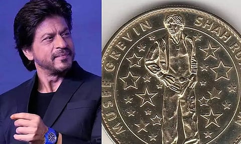 ஷாருக்கான் உருவம் பதித்த சிறப்பு தங்க நாணயத்தை வெளியிட்ட பாரீஸ் மியூஸியம்