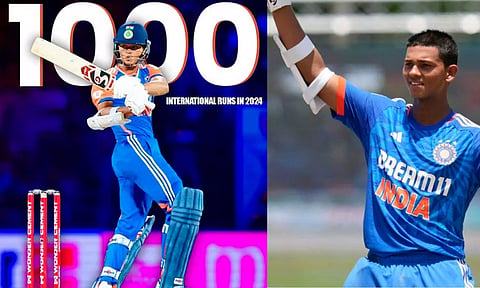 நடப்பாண்டில் 1000 ரன்களை கடந்து ஜெய்ஸ்வால் புதிய சாதனை