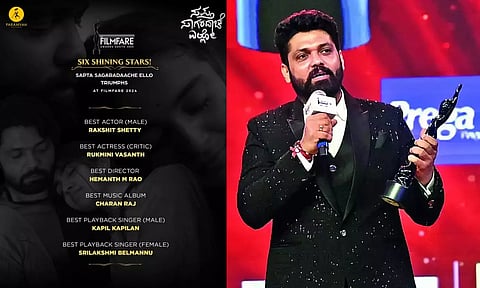 பிலிம்ஃபேர் விருதுகளை குவித்த ரக்ஷித் ஷெட்டியின் `சப்த சாகரதாச்சே எல்லோ' திரைப்படம்