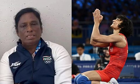 Vinesh Phogat pt usha