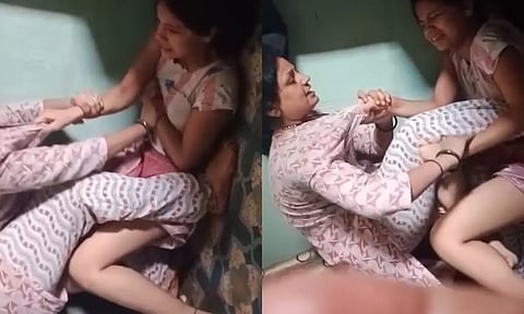 சிறுமியை அடித்து உதைத்த அத்தை: பதற வைக்கும் வீடியோ