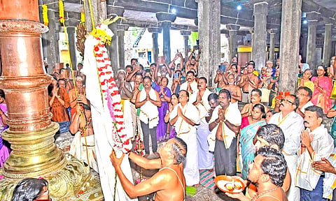 சுசீந்திரம் கோவில் ஆவணி திருவிழா கொடியேற்றம்!