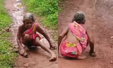 தவழ்ந்து வந்தா பென்ஷன் தருவேன்.. மூதாட்டியை சித்ரவதை செய்த 'அரசு' அதிகாரி - வீடியோ