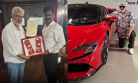 AjithKumar - Ferrari car