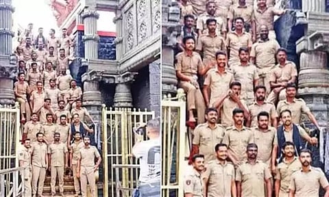 சபரிமலை 18ம் படியில் குரூப் போட்டோ எடுத்த விவகாரம்: போலீசாருக்கு கேரள உயர்நீதிமன்றம் கடும் கண்டனம்