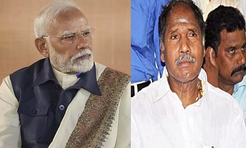 ஃபெஞ்சல் புயல் பாதிப்பு: பிரதமர் மோடிக்கு புதுச்சேரி முதல்வர் ரங்கசாமி கடிதம்