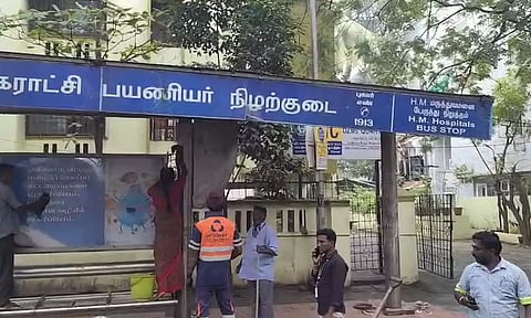 1,363 பஸ் நிறுத்தங்களில் தீவிர தூய்மை பணி