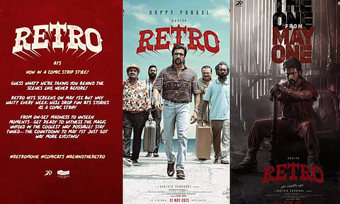 காமிக் ஸ்டைலில் வெளியாகும் Retro படத்தின் BTS காட்சிகள்