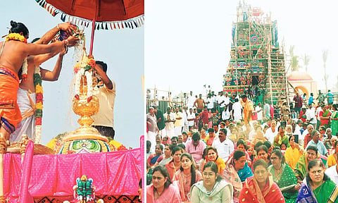 புன்னைநல்லூர் மாரியம்மன் கோவில் கும்பாபிஷேகம்: பல்லாயிரக்கணக்கான பக்தர்கள் தரிசனம்