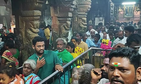 தைப்பூசம்: சுவாமிமலை சுவாமிநாத சுவாமி கோவிலில் குவிந்த பக்தர்கள்
