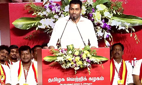 கடன் வாங்கி ஊழல், சாதி அரசியல் பேசி வென்ற போலி கபடதாரிகள் - தி.மு.க.-வை விமர்சித்த ஆதவ் அர்ஜுனா