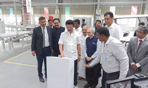 பையனூர் சிப்காட் கோத்ரேஜ் ஆலையில் உற்பத்தியை தொடங்கி வைத்தார் முதலமைச்சர்