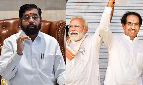 'மோடியிடம் தலைகுனிந்து மன்னிப்பு கேட்ட உத்தவ் தாக்கரே..' பாஜகவுடன் இணைய விருப்பம் - ஏக்நாத் ஷிண்டே