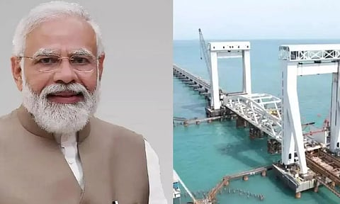 பாம்பன் புதிய பாலத்தை திறக்க வரும் பிரதமர் மோடி- ராமேசுவரம் கோவிலில் பூரண கும்ப மரியாதை