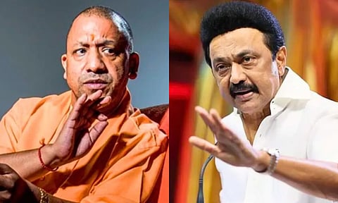 மொழியை வைத்து குறுகிய அரசியல் செய்யும் மு.க.ஸ்டாலின் - மீண்டும் சீண்டிய யோகி ஆதித்யநாத்!