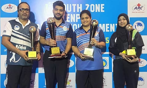 தென்னிந்திய அளவில் நடைபெற்ற முதல் டென்பின் பவுலிங் போட்டி- பட்டங்களை வென்ற வீரர்கள்