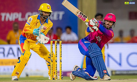 TNPL இறுதிப்போட்டி: திண்டுக்கல் அணிக்கு 221 ரன்கள் இலக்கு நிர்ணயம்