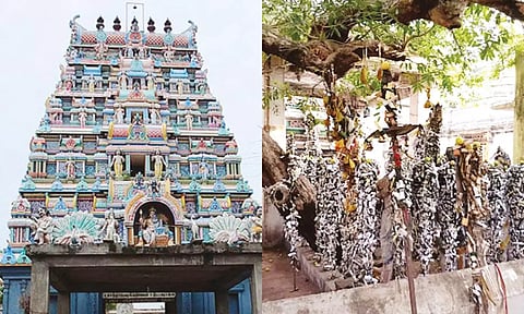 கோவில் தோற்றம் - நேர்த்திக்கடன் செய்தல்