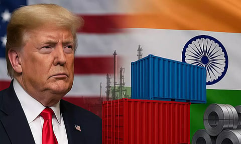 இந்தியா மீது 100% வரி விதிக்க ஐரோப்பிய ஒன்றியத்துக்கு அழுத்தம் கொடுக்கும் டிரம்ப்!