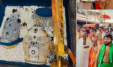 கொல்லூர் மூகாம்பிகை கோவிலுக்கு வைர கிரீடம், தங்க வாள்: காணிக்கை வழங்கிய இளையராஜா