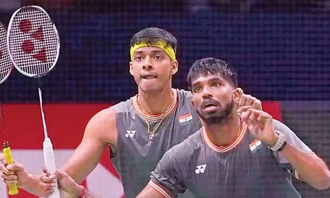 டென்மார்க் ஓபன் பேட்மிண்டன்: அரையிறுதிக்கு முன்னேறியது சாத்விக் சிராக் ஜோடி