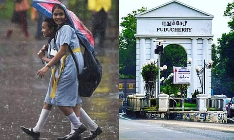 கனமழை எதிரோலி- புதுச்சேரி, காரைக்கால் பள்ளி, கல்லூரிகளுக்கு நாளை விடுமுறை அறிவிப்பு