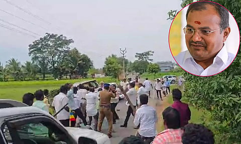 பா.ம.க. எம்.எல்.ஏ. அருள் கார் மீது தாக்குதல் - 20 பேர் மீது வழக்குப்பதிவு
